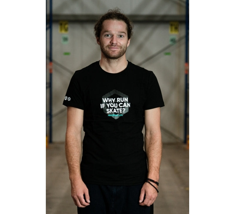 POWERSLIDE CLOTHING Why Run if you can Skate T-shirt