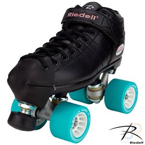 Riedell R3 DERBY Skates - Black - Width Medium