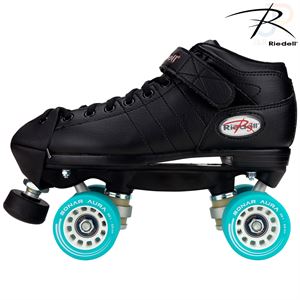 Riedell R3 DERBY Skates - Black - Width Medium