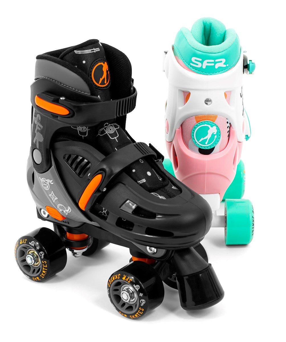 SFR Hurricane V Adjustable Roller Skates - Ninja