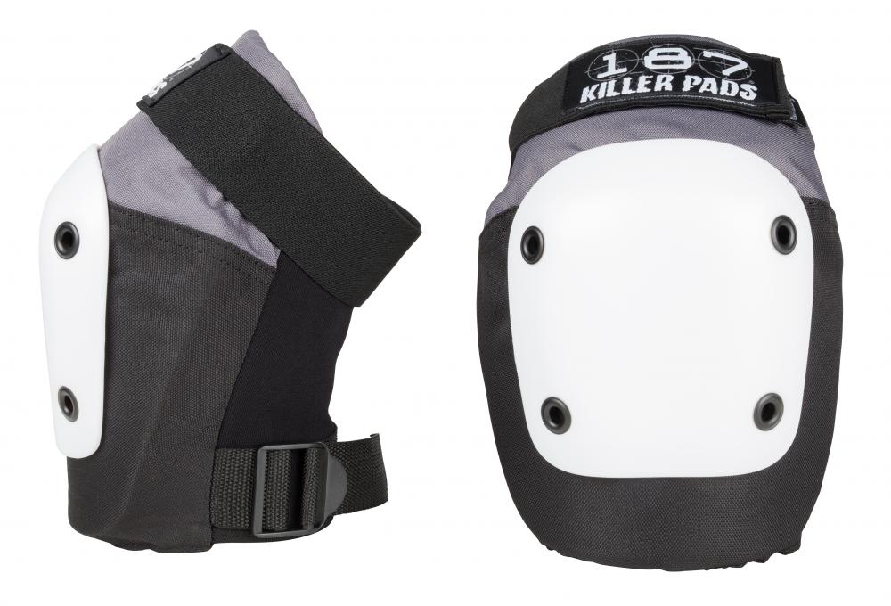 187 Killer Fly Knee Pads Grey - Momma Trucker Skates