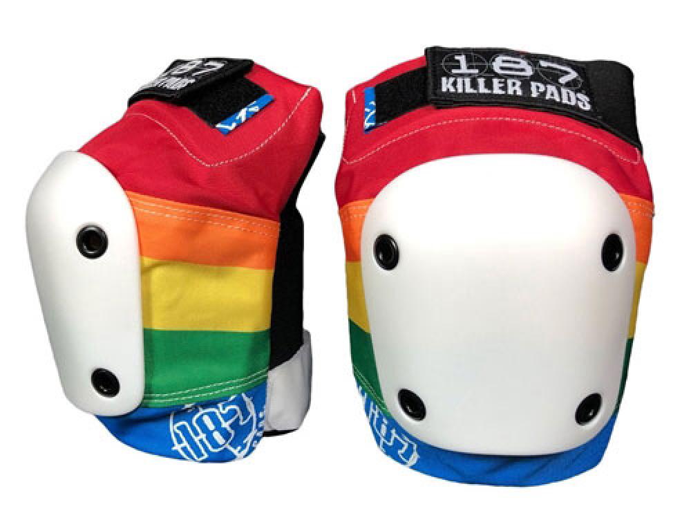 187 Killer Slim Knee pads - Rainbow - Momma Trucker Skates