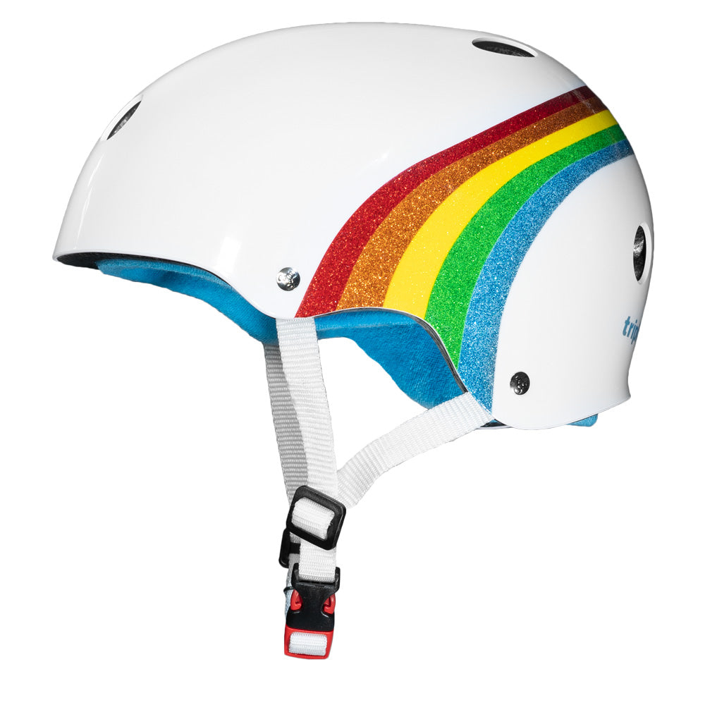 Triple8 Cert Sweatsaver Rainbow Sparkle - White - Momma Trucker Skates