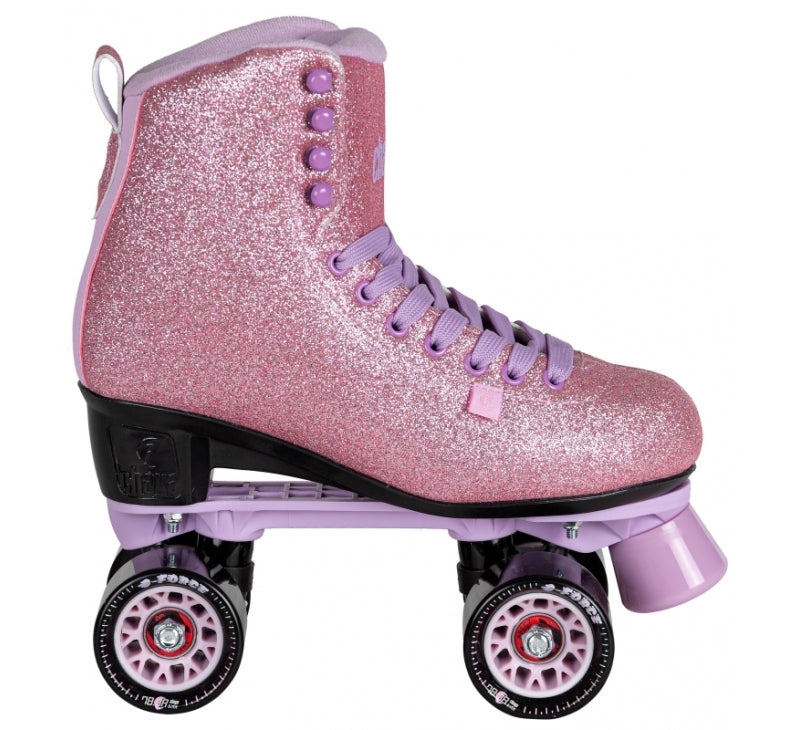 Chaya Melrose Pink Glitter Roller Skates - Momma Trucker Skates
