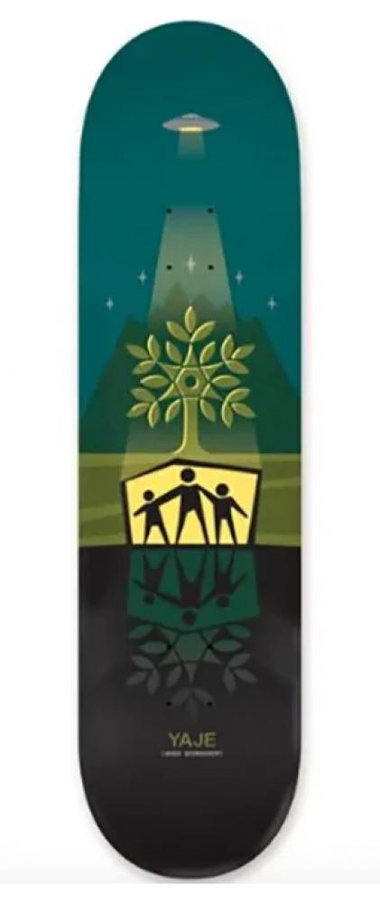 Alien Workshop Yaje Shelter Skateboard Deck - Green or Purple - Momma Trucker Skates