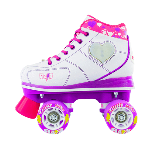 Crazy Skates Flash Roller Skates White 2018 - Momma Trucker Skates