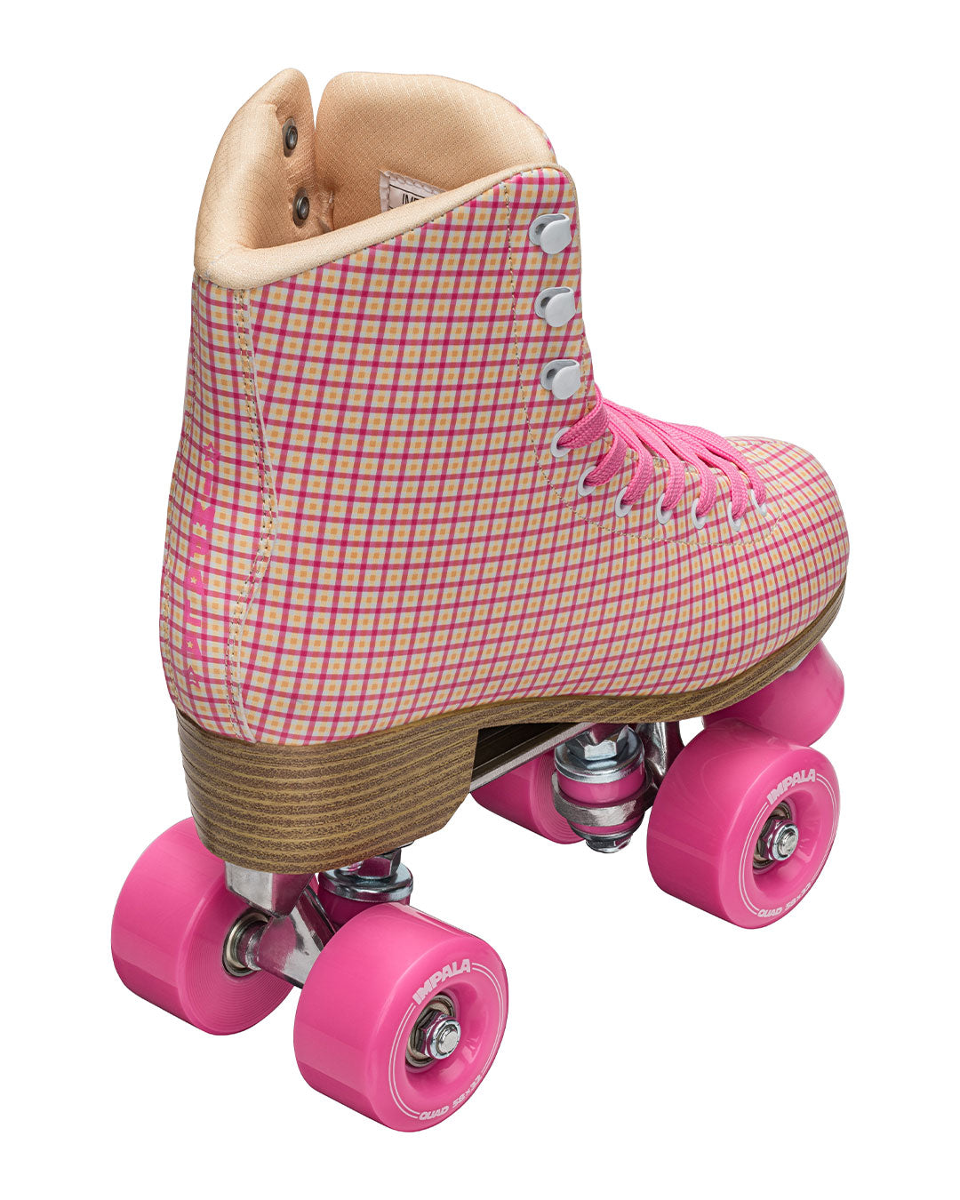 Impala Roller Skates - Pink Tartan - Momma Trucker Skates