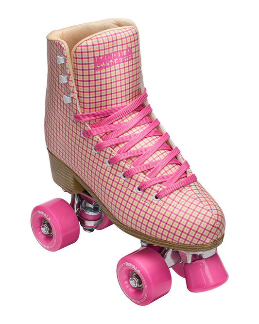 Impala Roller Skates - Pink Tartan - Momma Trucker Skates