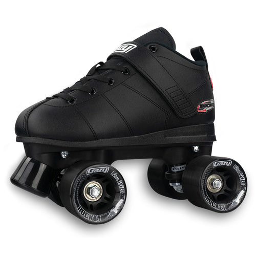 Crazy Skates Rocket - Black Larger & Adult Sizes - Momma Trucker Skates