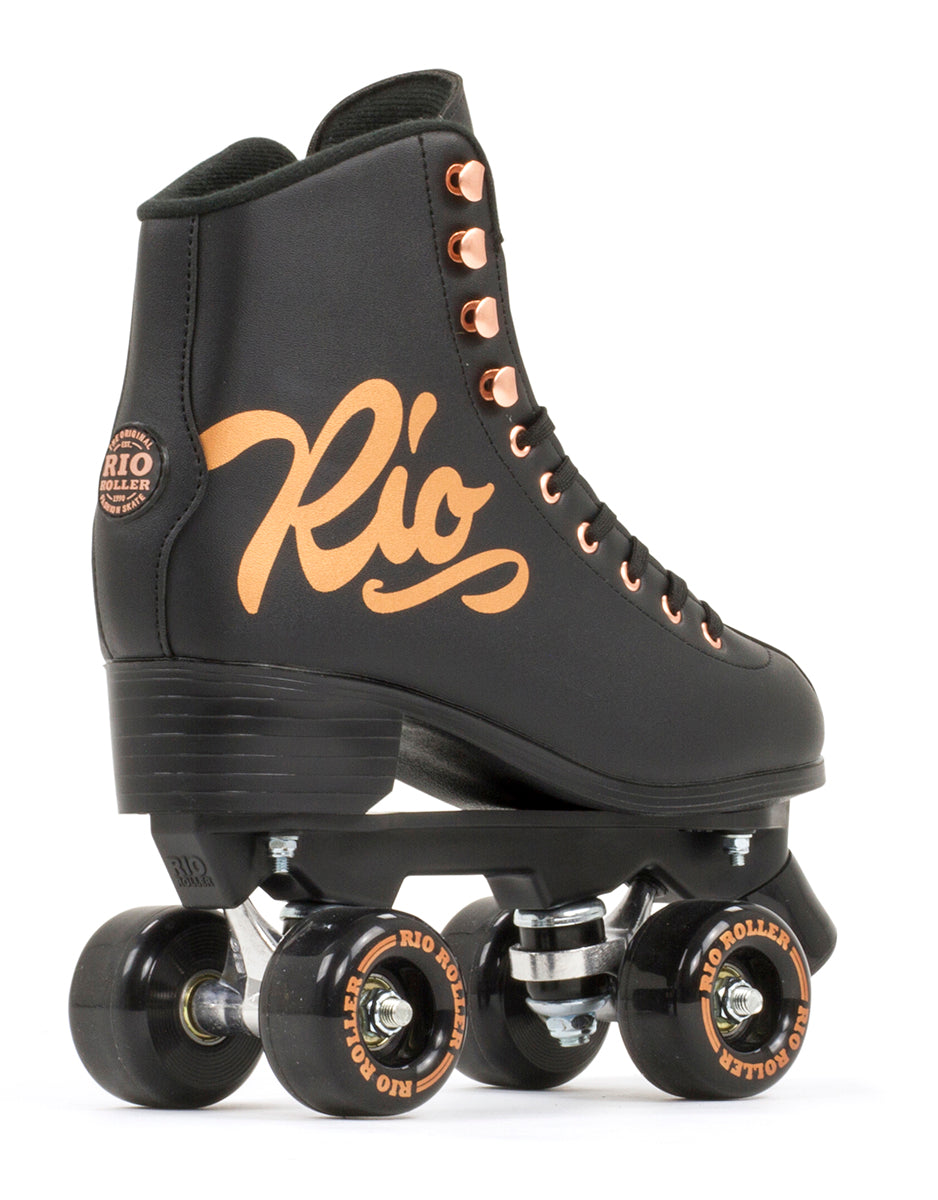 Rio Roller Rose Quad Roller Skates - Black - Momma Trucker Skates