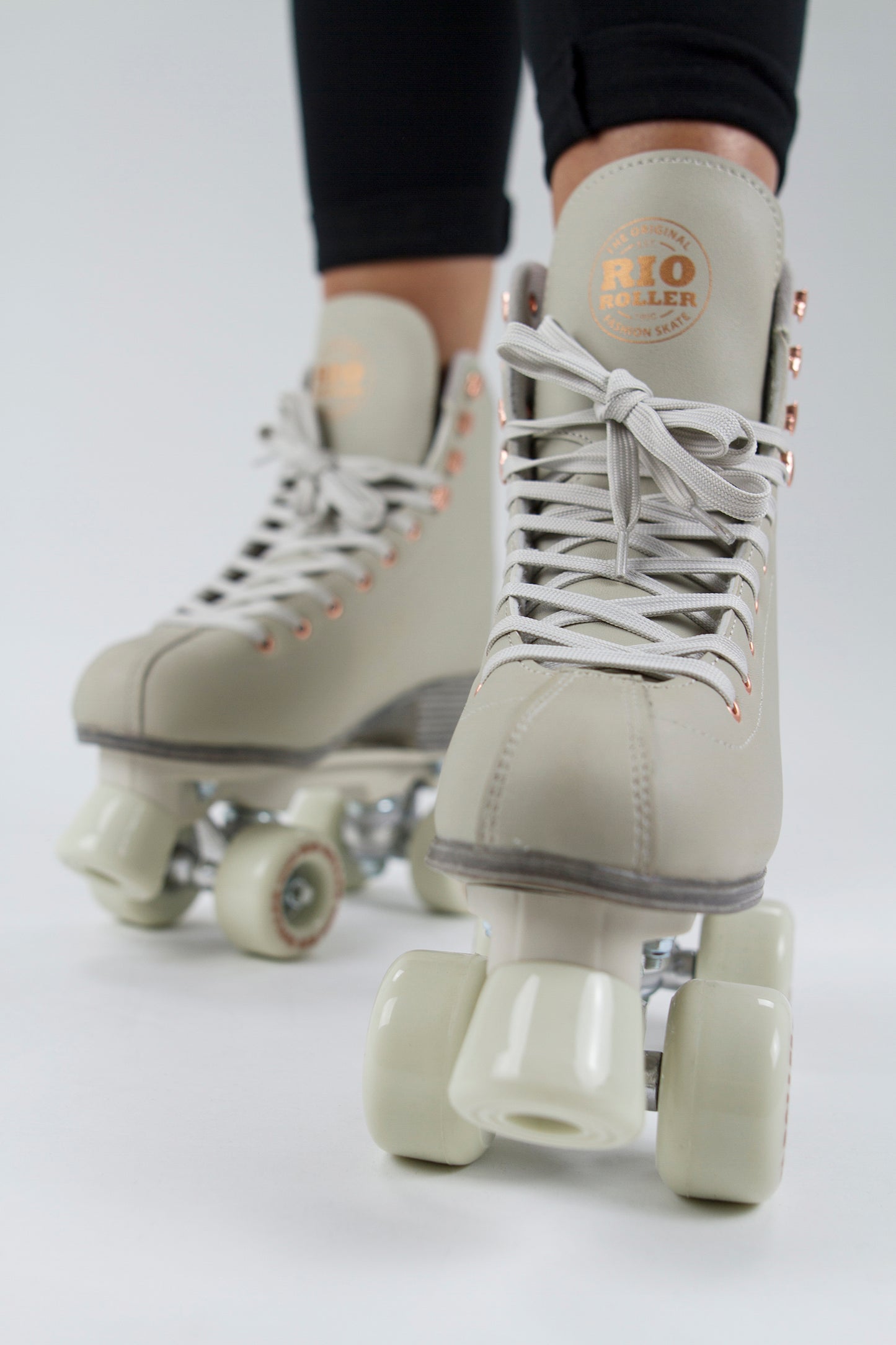 Rio Roller Rose Quad Roller Skates - Cream - Pre-Order - Momma Trucker Skates