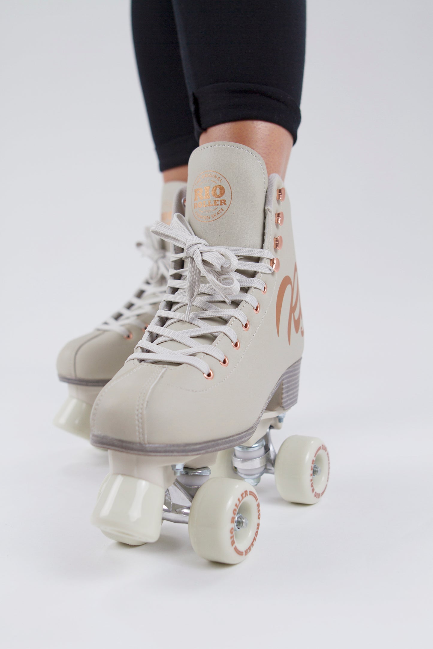 Rio Roller Rose Quad Roller Skates - Cream - Pre-Order - Momma Trucker Skates