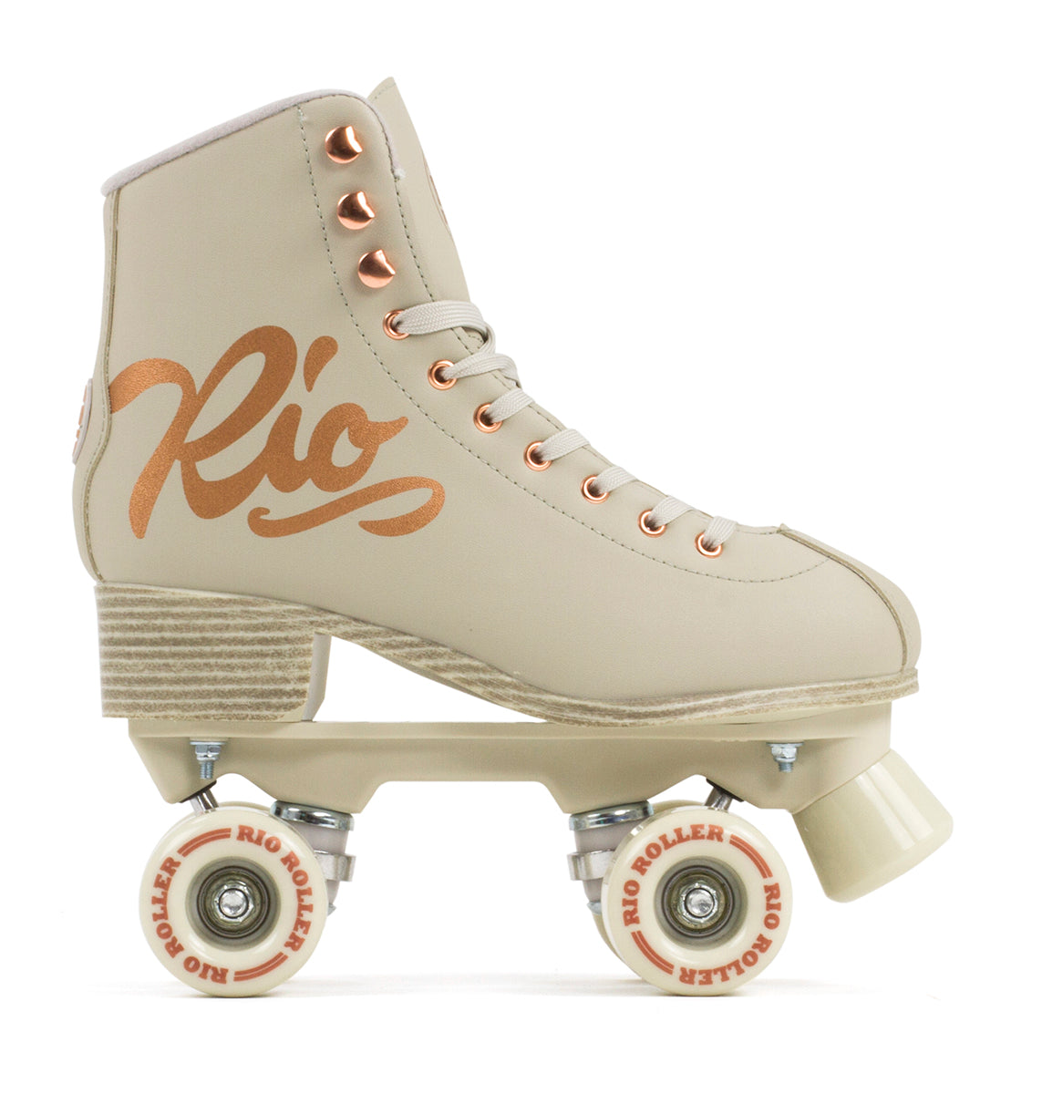 Rio Roller Rose Quad Roller Skates - Cream - Pre-Order - Momma Trucker Skates