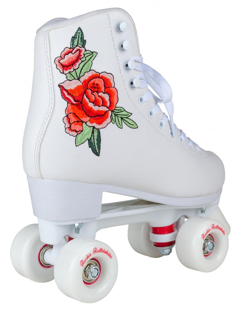 Rookie Roller Skates Rosa White Quad Skates - Momma Trucker Skates