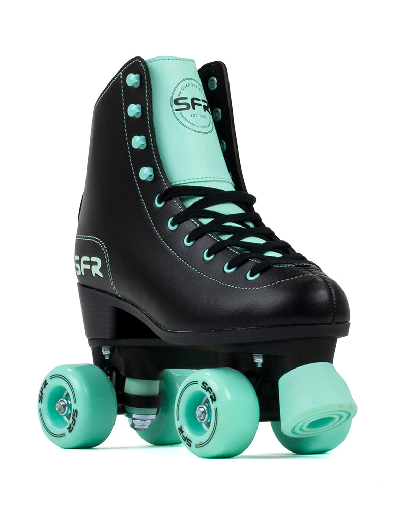 SFR Figure Roller Skates -Black/Mint - Pre Order - Momma Trucker Skates