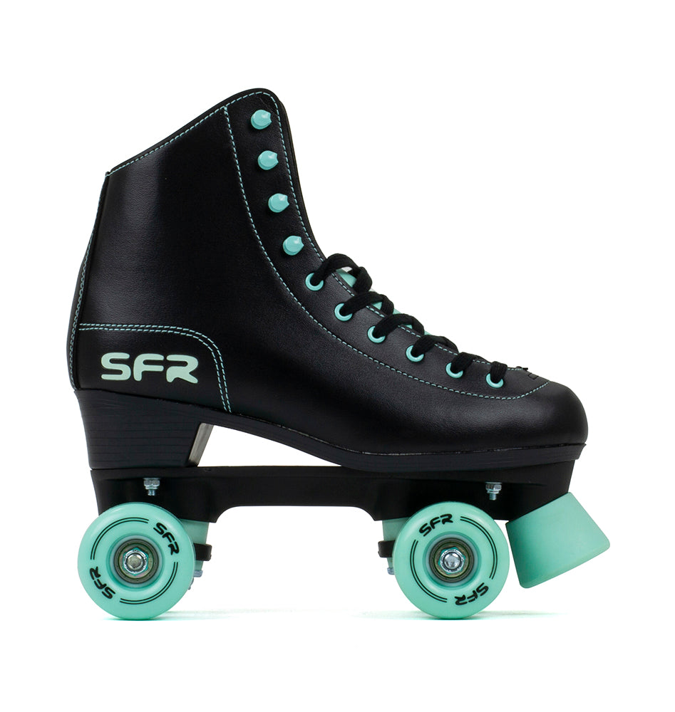 SFR Figure Roller Skates -Black/Mint - Pre Order - Momma Trucker Skates