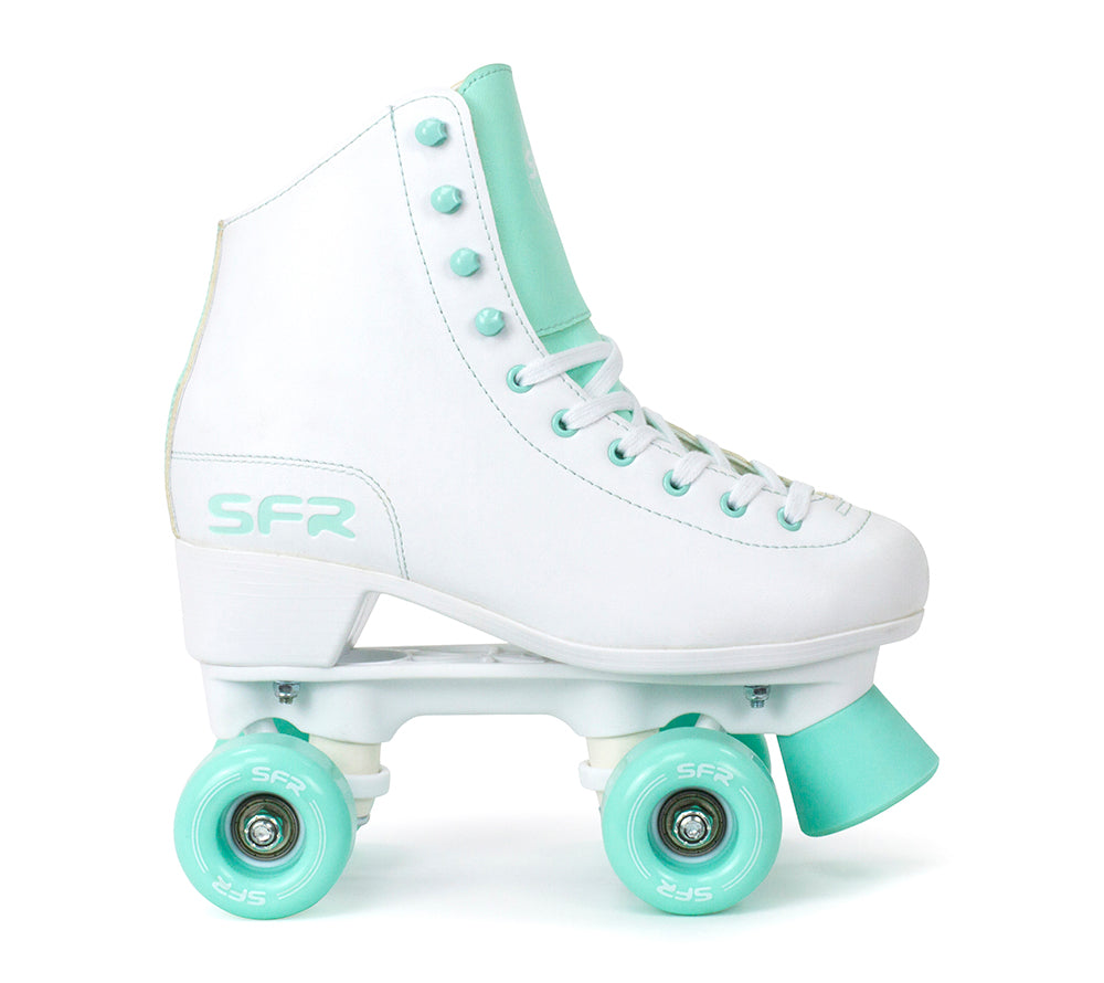 SFR Figure Roller Skates -White/Green - Momma Trucker Skates