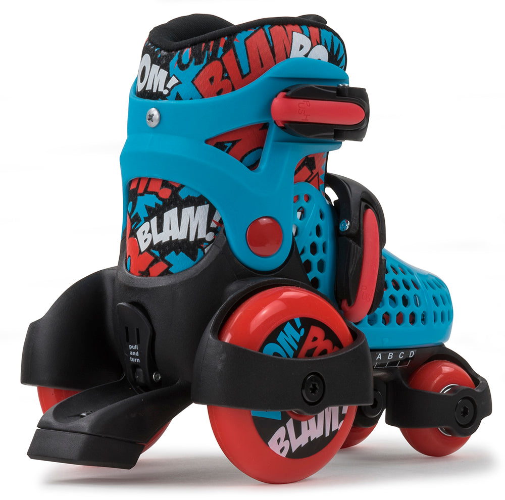 SFR Stomper Adjustable Skates Blue & Red - Momma Trucker Skates