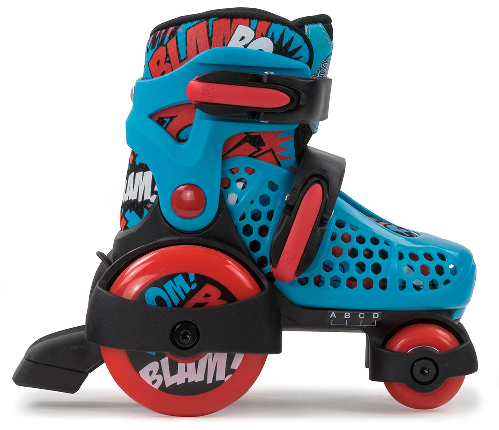 SFR Stomper Adjustable Skates Blue & Red - Momma Trucker Skates