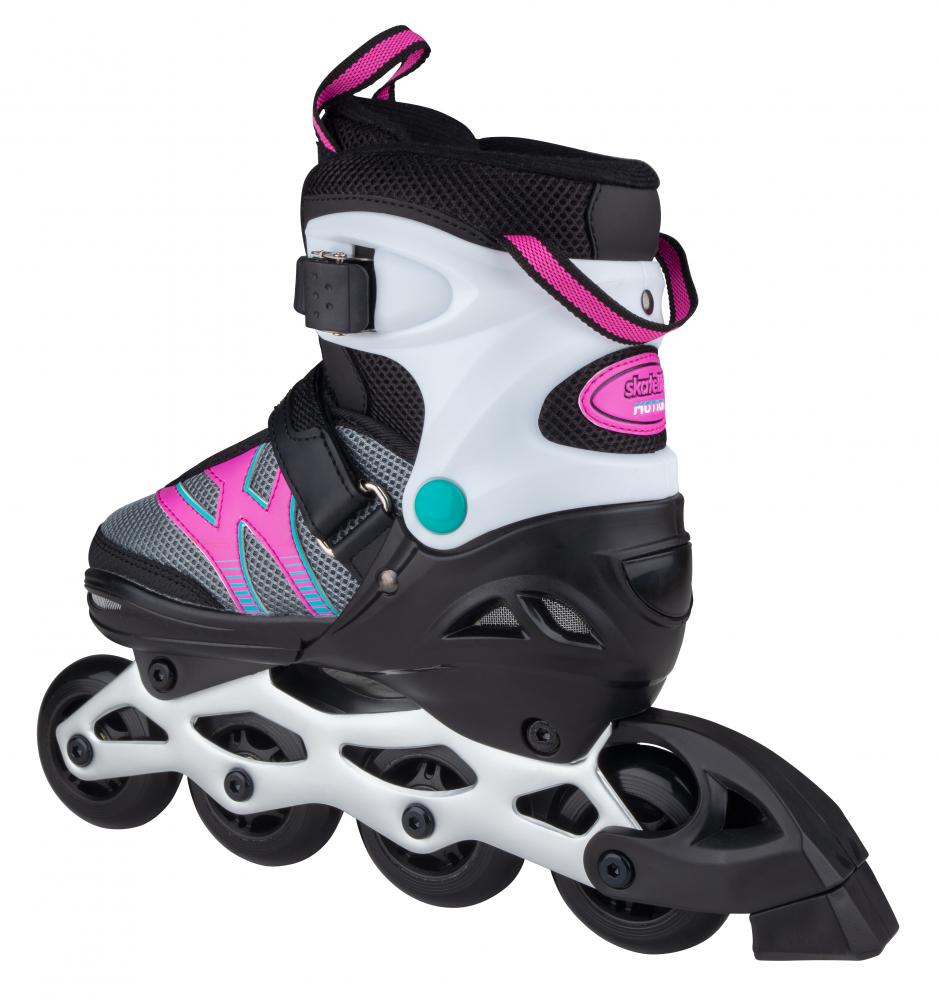 Skatelife Inline Skates Motion Adjustable - Black & Pink - Momma Trucker Skates