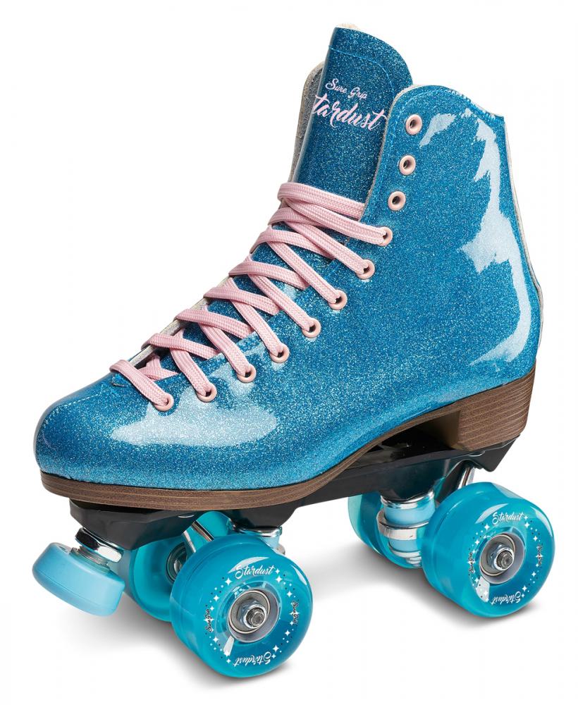 Suregrip Blue Glitter Stardust Quad Skates - Momma Trucker Skates