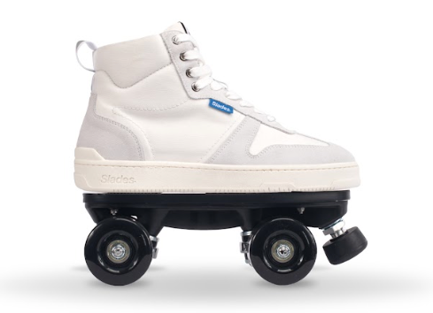 Slades Detachable Roller Skates White S Quad Pack