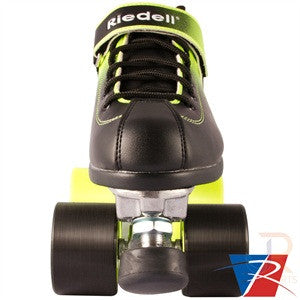 Riedell Dart Black & Green Ombre Skates - Momma Trucker Skates
