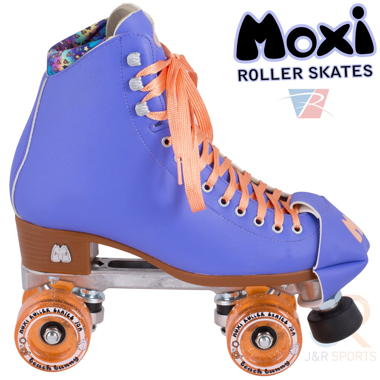Moxi Beach Bunny Roller Skates - Periwinkle - Momma Trucker Skates