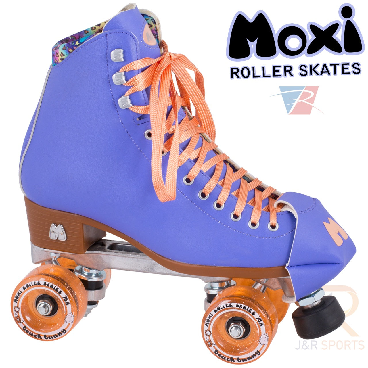 Moxi Beach Bunny Roller Skates - Periwinkle - Momma Trucker Skates