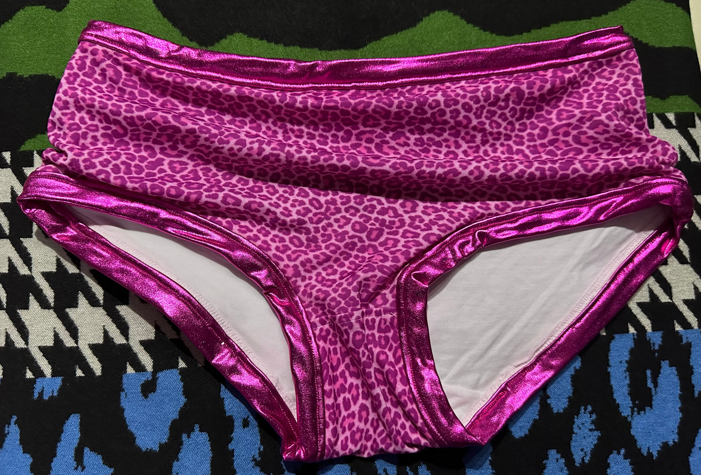 Dude Where's My Pants? Hot Pants - Pink Leopard
