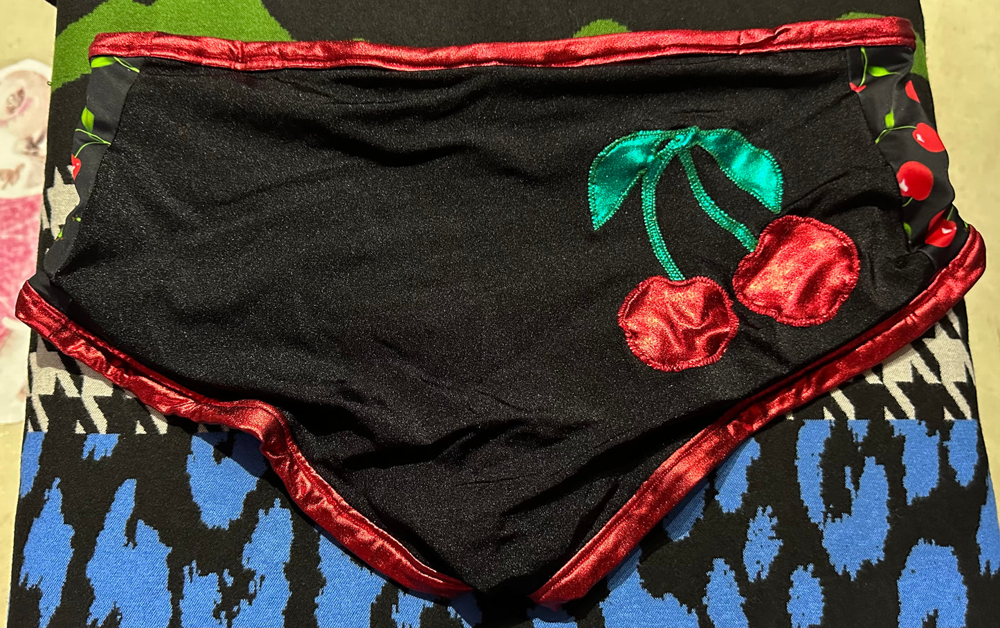 Dude Where's My Pants? Hot Pants - Black Cherry