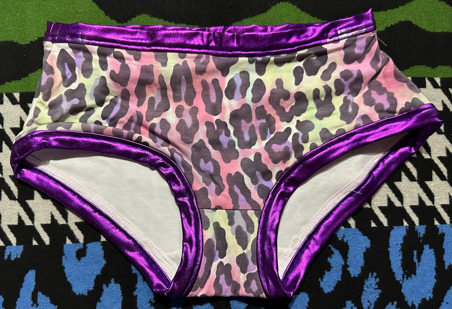 Dude Where's My Pants? Hot Pants - Pastel Leopard