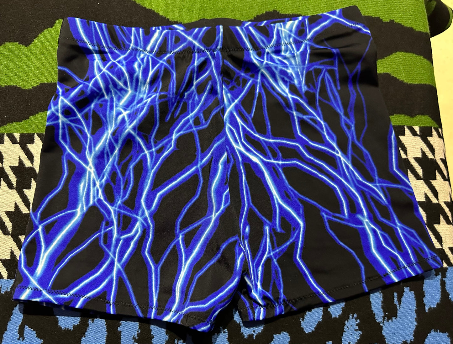 Dude Where's My Pants? Hot Pants - Insane Bolt Blue