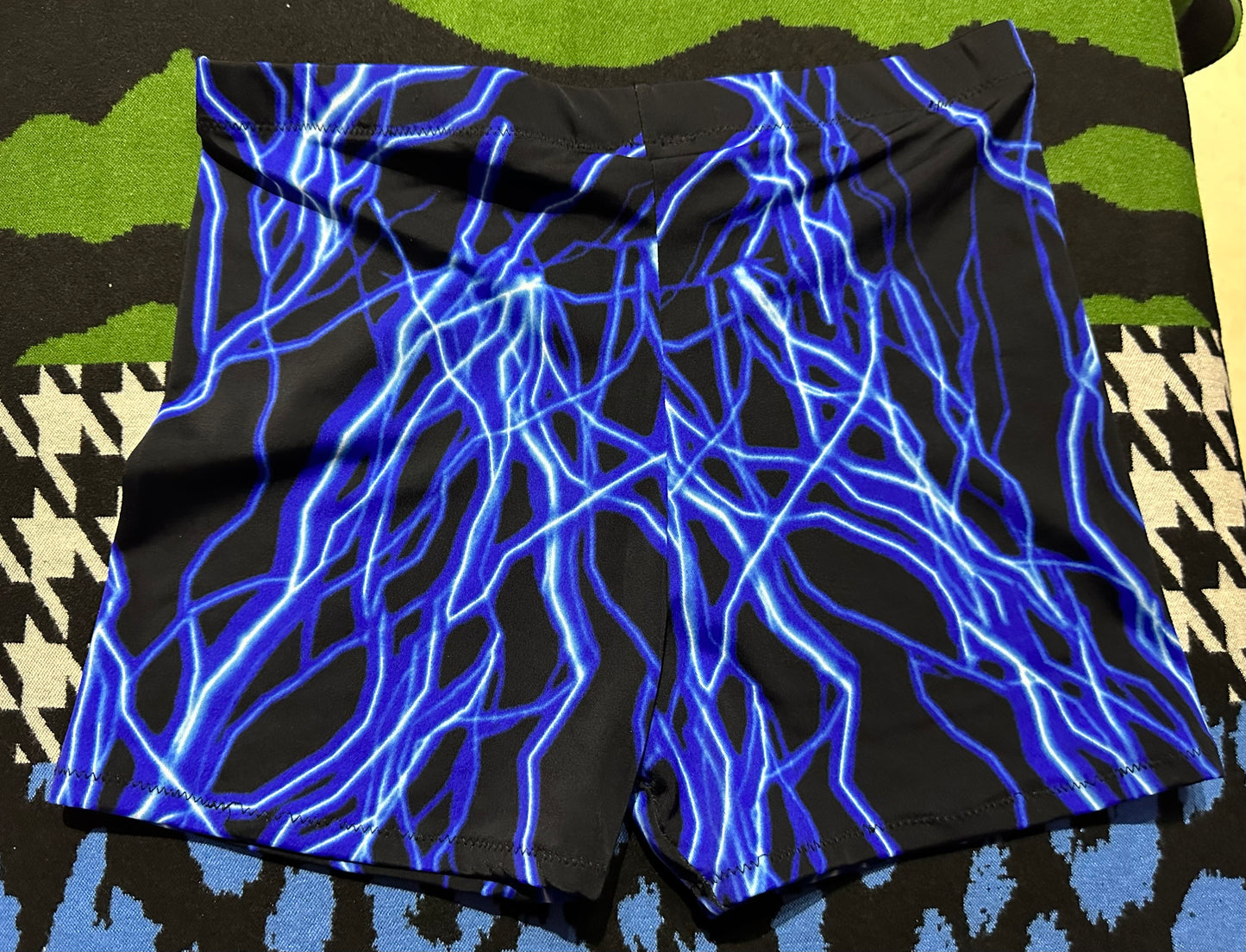Dude Where's My Pants? Hot Pants - Insane Bolt Blue