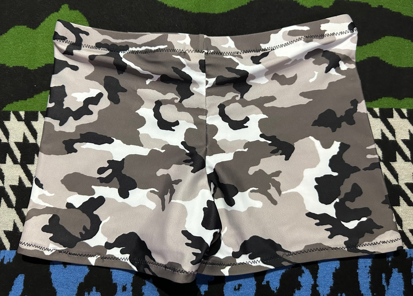 Dude Where's My Pants? Hot Pants - Grey Camo