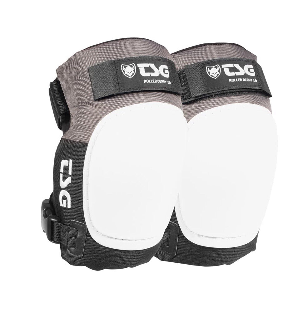 TSG Roller Derby 3.0 knee Pads - Black & Grey - Momma Trucker Skates
