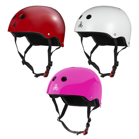 Triple 8 THE Certified Sweatsaver Helmet - Glossy Edition - various Colours!