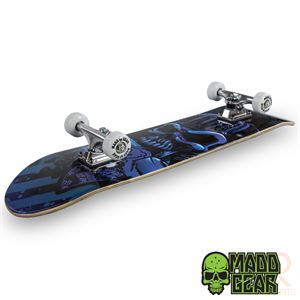 Madd Gear Pro Series Complete Skateboard - Hatter Strip Blue/Black