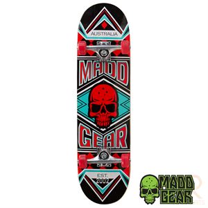 Madd Gear Pro Series Complete Skateboard - Jest Red/Turquoise