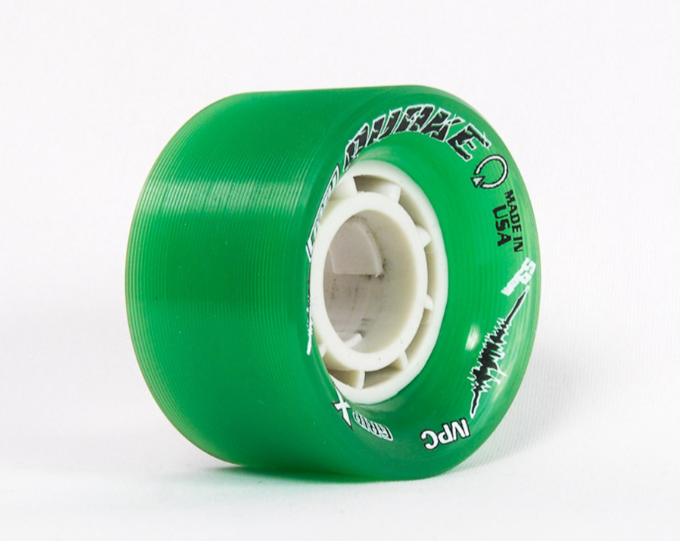 Crazy Skates Quake Wheels - Green 63mm x 36mm 96a