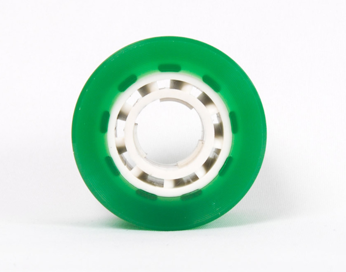 Crazy Skates Quake Wheels - Green 63mm x 36mm 96a