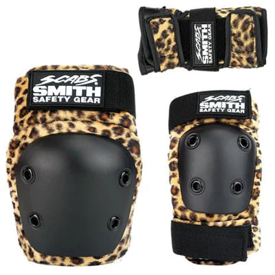 Smith Scabs Youth Combo Pad Set - Brown Leopard
