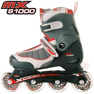 Xcess MX S1000 Adjustable In-Line Skates Red - Momma Trucker Skates
