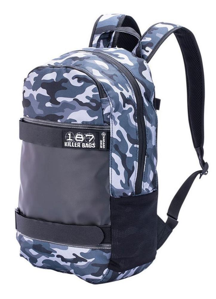 187 Killer Bags Standard Issue Backpack - Charcoal Camo - Momma Trucker Skates