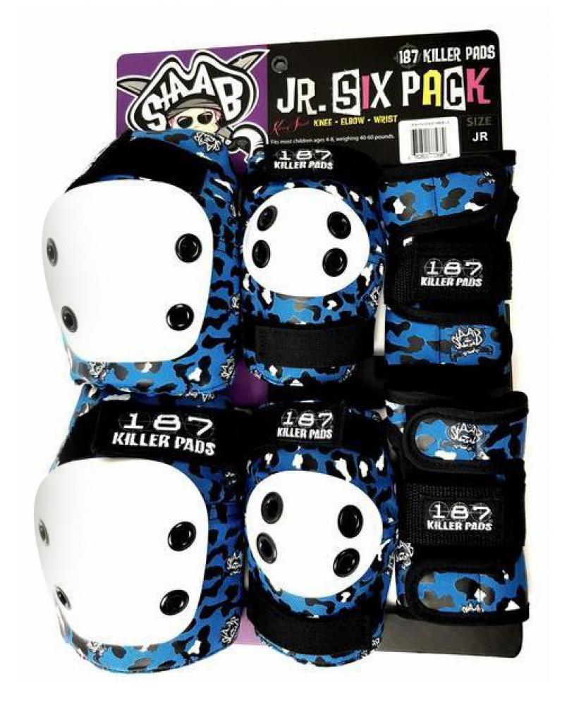187 Pad Set JR. Six Pack Leopard - All Colours! - Momma Trucker Skates
