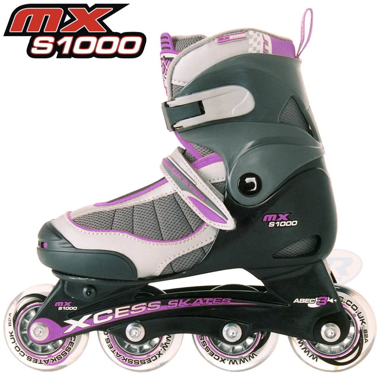 Xcess MX S1000 Adjustable In-Line Skates Lilac - Momma Trucker Skates