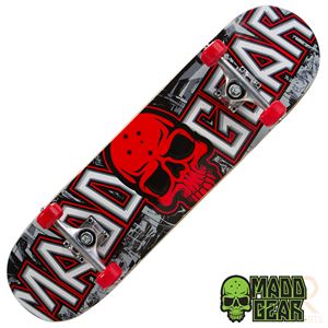 Madd Gear Pro Series Complete Skateboard - Grittee Red - Momma Trucker Skates