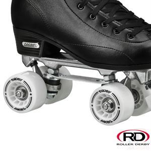 Roller Derby Stratos High Top Quad Roller Skates - Black - Momma Trucker Skates