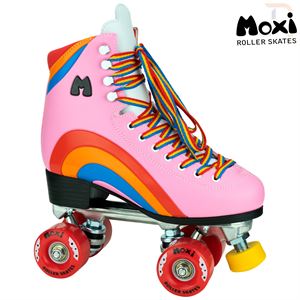 Moxi Rainbow Roller Skates - Bubblegum Pink - Momma Trucker Skates