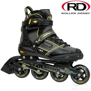 Roller derby Q 60 Inline Skates Black & Yellow - Momma Trucker Skates